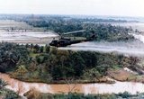 Operation Ranch Hand was a U.S. Military operation during the Vietnam War; lasting from 1962 until 1971. It was part of the overall herbicidal warfare program during the war called 'Operation Trail Dust'. Ranch Hand involved spraying an estimated 20 million US gallons of defoliants and herbicides over rural areas of South Vietnam in an attempt to deprive the NLF (Viet Cong) of vegetation cover and food. Areas of Laos and Cambodia were also sprayed to a lesser extent. Nearly 20,000 sorties were flown between 1961 and 1971.